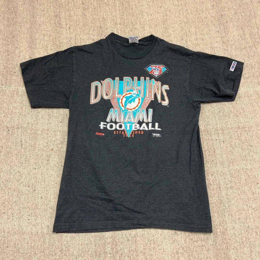Vintage Miami Dolphins Shirtโ Mens XL Black 1990s NFL
